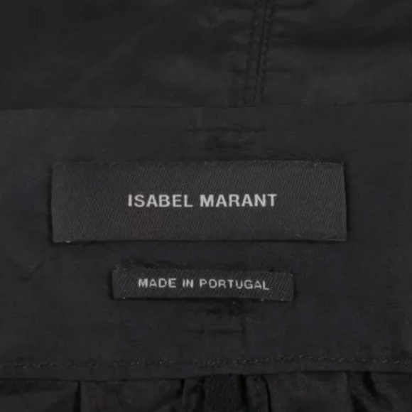 ISABEL MARANT • Isabel Marant Etoile Black Linen Tempster Wrap Skirt - Picture 6 of 9